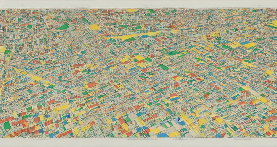 Prompt: 3 d isometric information map of a city island. time series charts, pie plots and other modern dashboards. diego rivera, egon schiele, ( ukiyo - e influence ). hyperdetailed.