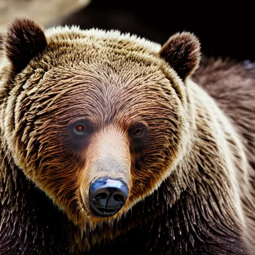 Image similar to close up of a grizzly black cave bearn