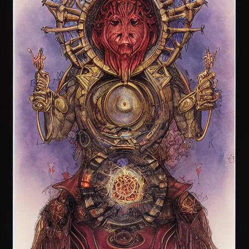 Image similar to aries zodiac artwork, mystic occult style, detailed, 8 k, symmetrical, by brian froud