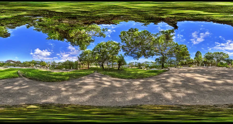 Prompt: 3 6 0 equirectangular hdri panorama, beautiful day outside, photorealistic