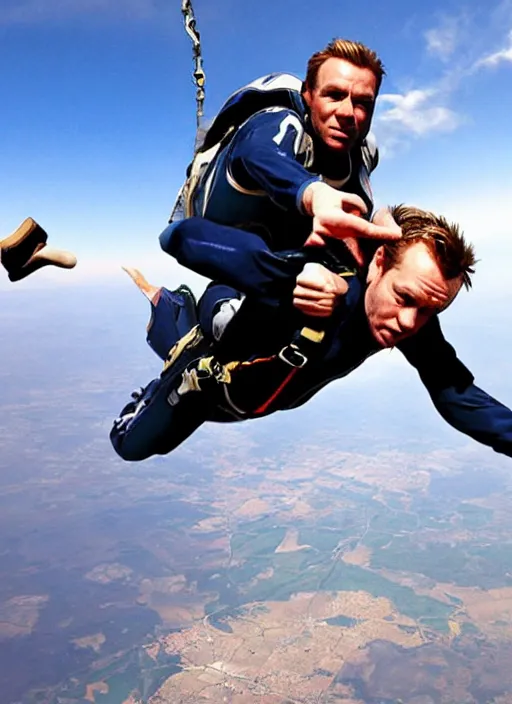 Image similar to ewan mcgregor skydiving