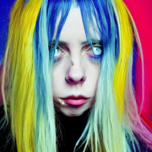 Prompt: billie eilish in the style of surrealism