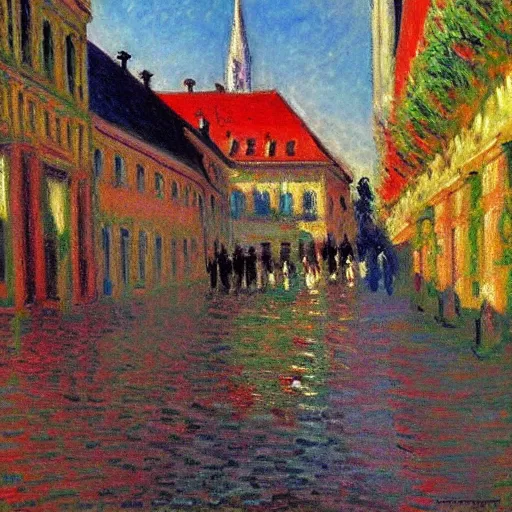 Image similar to Zagreb painted by Monet
