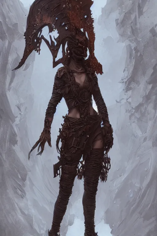 Image similar to a full body portrait of a beautiful post apocalyptic offworld nordic necromancer reposed by the magma pits, intricate, elegant, highly detailed, digital painting, artstation, concept art, smooth, sharp focus, illustration, art by krenz cushart and artem demura and alphonse mucha