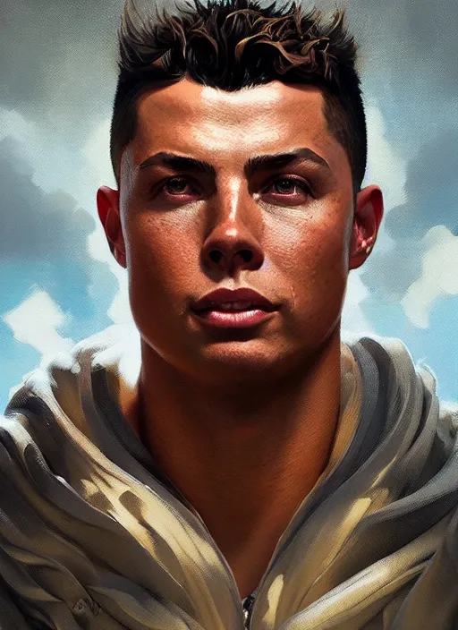 Image similar to highly detailed portrait of ronaldo luis nazario de lima, stephen bliss, unreal engine, fantasy art by greg rutkowski, loish, rhads, ferdinand knab and lois van baarle, ilya kuvshinov, rossdraws, tom bagshaw, alphonse mucha, global illumination, detailed and intricate environment