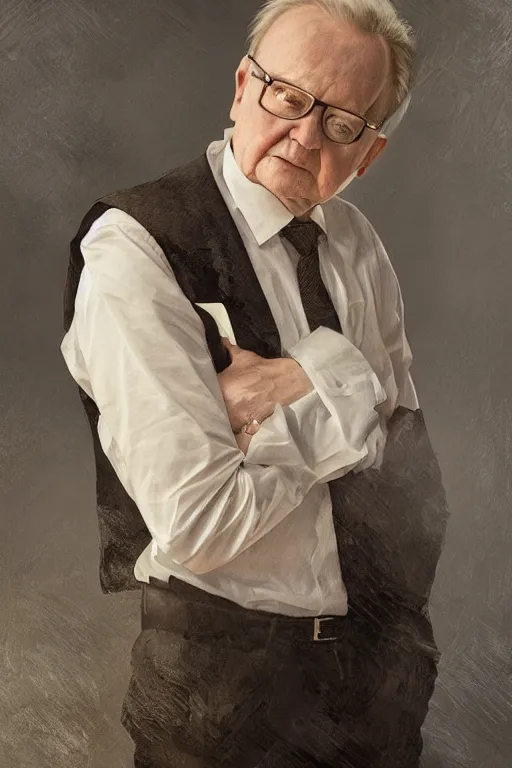 Image similar to portrait of martti ahtisaari, highly detailed, digital painting, artstation, photorealistic, photography, sharp focus, illustration, art by artgerm and greg rutkowski and alphonse mucha