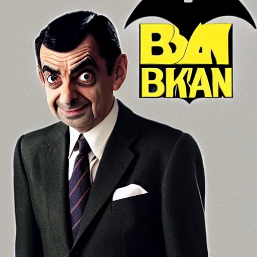 Prompt: mr bean as a batman