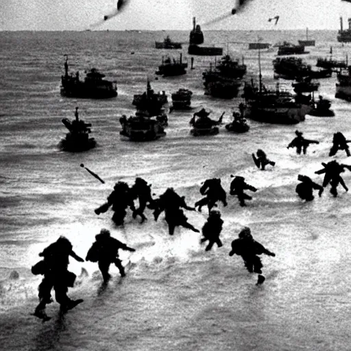 Prompt: Normandy D-Day