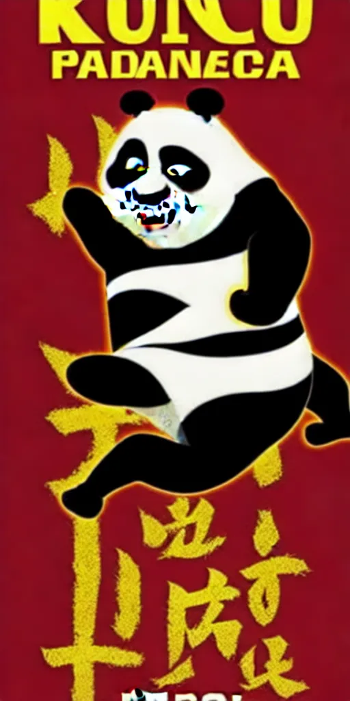 Prompt: kung fu panda, fascism propaganda