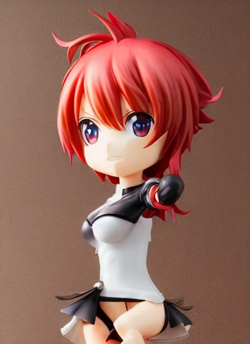 Image similar to 8 0 mm resin detailed miniature of a lovely red - hair anime girl, detailed product photo, product introduction photos, 4 k, full body