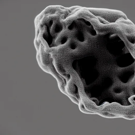 Prompt: sem micrograph of an amoeba smoking a joint