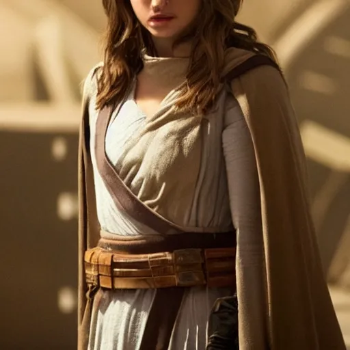 Image similar to Ana de Armas as a jedi in star wars