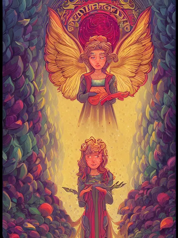 Prompt: portrait of the four season guardian angel, concept art, wiccan, poster art, behance contest winner, high detailed painting by jeremiah ketner and dan mumford