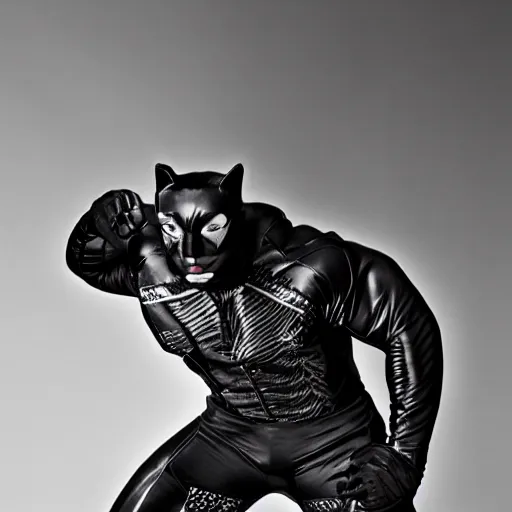 Prompt: catman, studio photoshoot