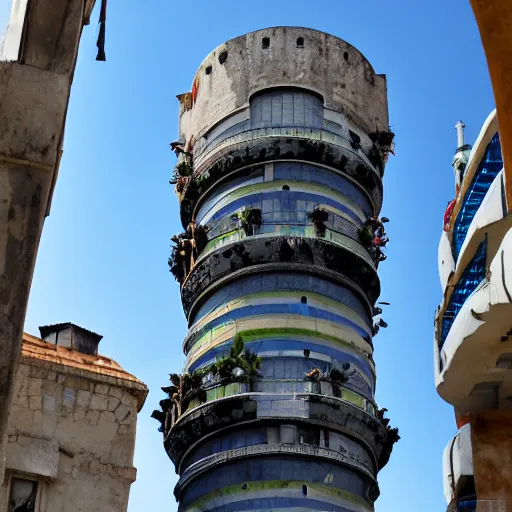 Prompt: cyberpunk torre del oro