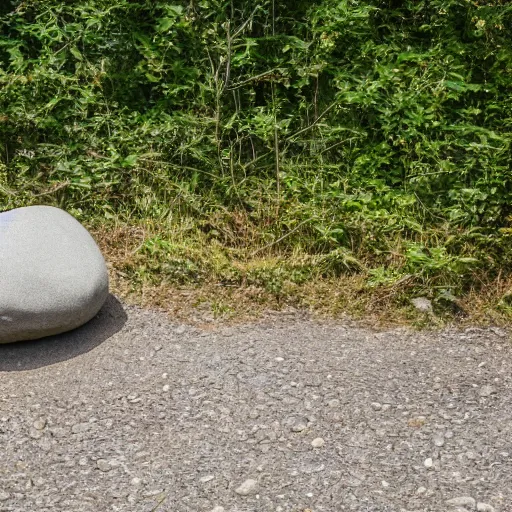 Image similar to a round shaped rock rolling down fastly