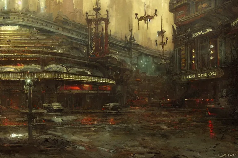 A run down casino, moody scene, highly detailed, | Stable Diffusion ...