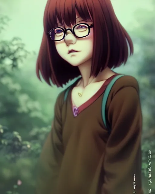 Prompt: attractive gothic magical winnie the pooh anime character with glasses screenshot, anime, intricate, sharp focus, illustration, highly detailed, digital painting, cell shaded, concept art, matte, art by ilya kuvshinov and kyoto animation and wlop, anime character by ruan jia and greg rutkowski, studio quality, masterpiece