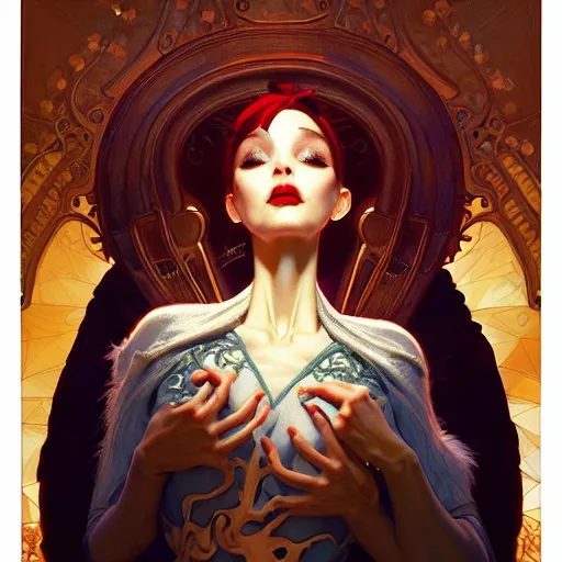 Image similar to the _ nightmare _ before _ christmas, intricate, elegant, highly detailed, my rendition, digital painting, natural light, artstation, concept art, smooth, sharp focus, illustration, art by artgerm and greg rutkowski and alphonse mucha and uang guangjian and gil elvgren and sachin teng, symmetry!!