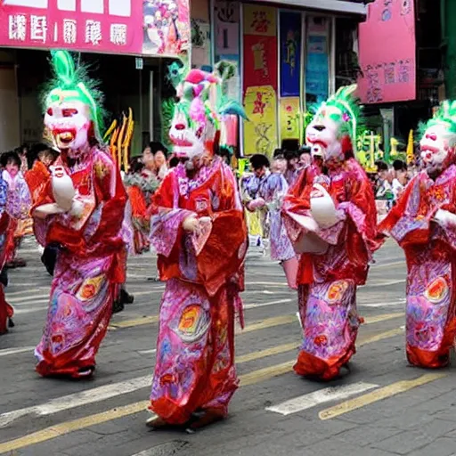 Prompt: taiwan hungry ghost festival