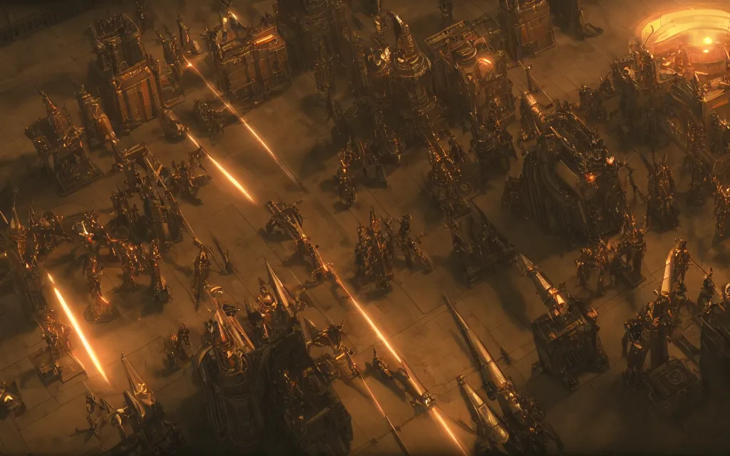 Prompt: adeptus mechanicus cinematograptic cutscene