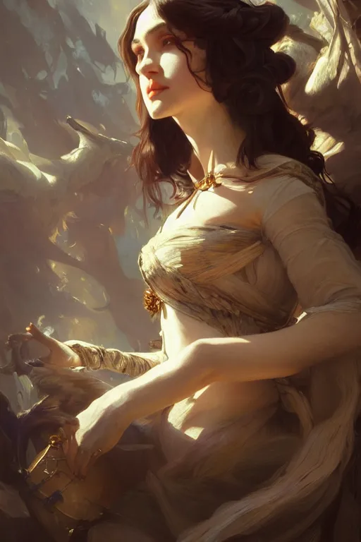 Image similar to photography of edwin henry landseer, deep focus, d & d and mtg, fantasy, intricate, elegant, highly detailed, digital painting, artstation, concept art, matte, sharp focus, illustration, hearthstone, art by artgerm and greg rutkowski and alphonse mucha