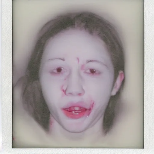 Image similar to a liquid white clay porcelain portrait of a face melt down flow go runny, body painted with a lot of white thick fluid, realistic detailed watercolor polaroid, grainy image, contrast