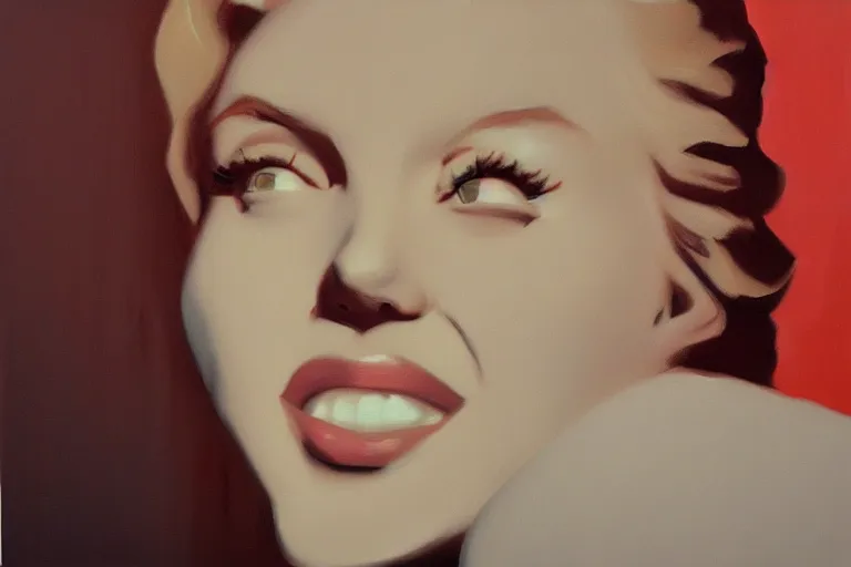 Image similar to portrait of merlyn monroe artwork by tim eitel