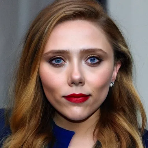 Image similar to elizabeth olsen mixed with scarlett johansson