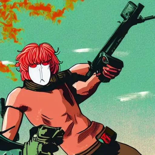 Prompt: Griffith In hotline Miami