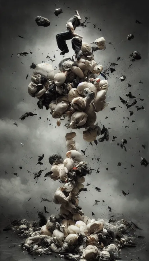 Image similar to life and death mixing together, by jeremy geddes