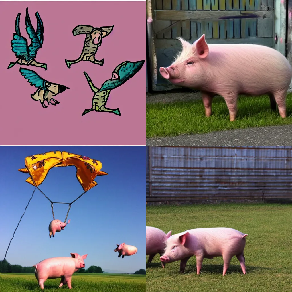 Prompt: when pigs fly