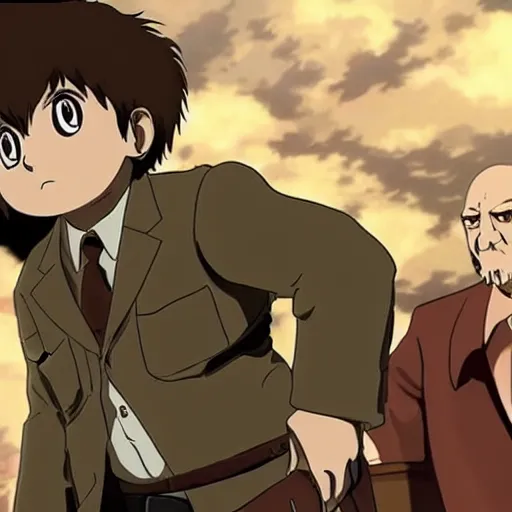 Prompt: Danny Devito in Attack on Titan