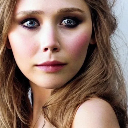 Image similar to elizabeth olsen mixed with jennifer lawrence