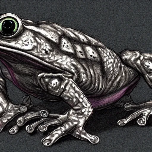 Image similar to cyberpunk frog, concept art, colorized pencil, highly detailed, Akihiko Yoshida