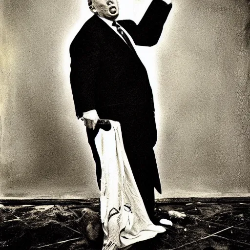 Image similar to trump by joel-peter witkin