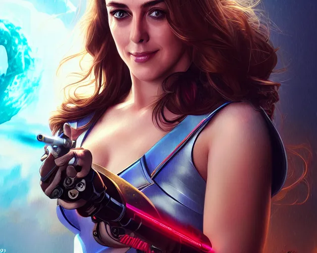 Prompt: young elizabeth hurley as a gorgeous but deadly cyborg terminator, photography of kurzgesagt, deep focus, d & d, fantasy, intricate, elegant, highly detailed, digital painting, artstation, concept art, matte, sharp focus, illustration, hearthstone, art by artgerm and greg rutkowski and alphonse mucha