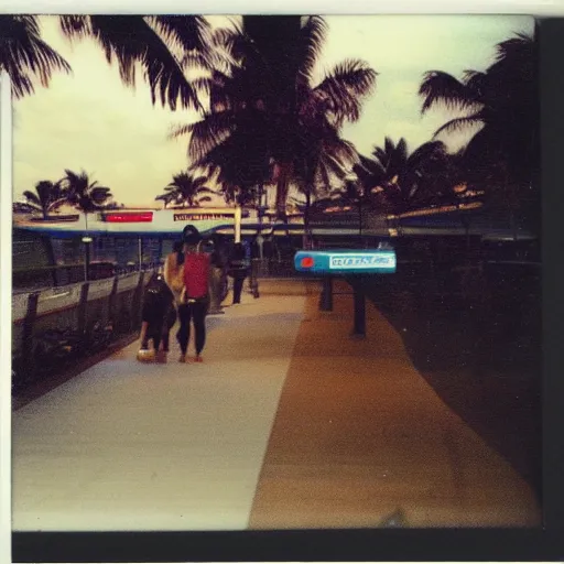 Image similar to polaroid photo of changi airport