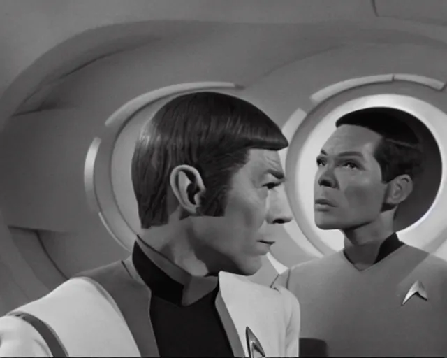 Image similar to film still from star trek, 1 9 6 8