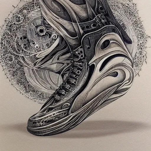 Prompt: futuristic sneakers by aaron horkey, ultra realistic, highly detailed