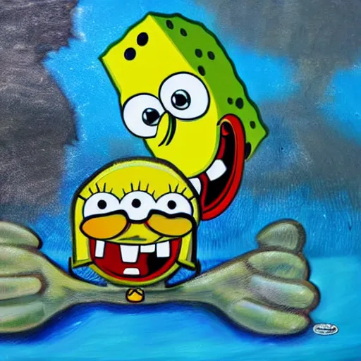 Prompt: spongebobpunk. hyperdetailed photorealism