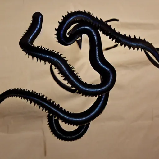 Prompt: cardboard cutout of eerie eldritch tentacles, cut out of cardboard, realistic