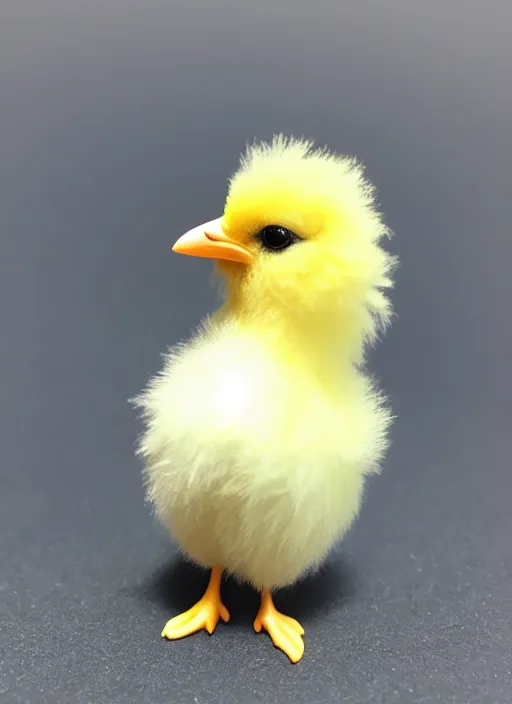 Image similar to 80mm resin detailed miniature of fluffy chick, Product Introduction Photos, 4K, Full body, simple background