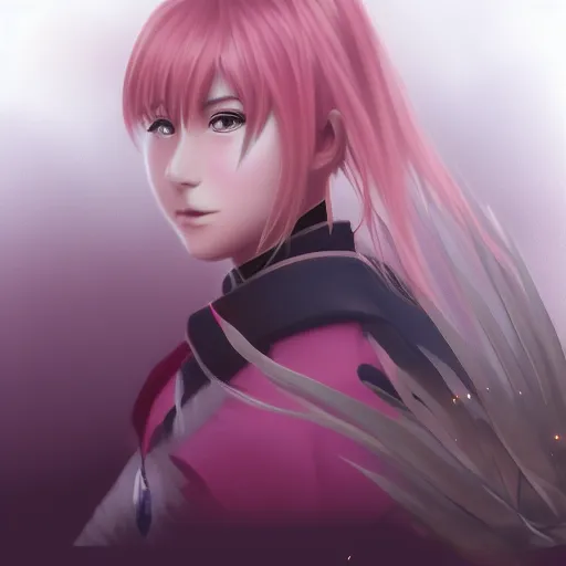 Image similar to Haruno Sakura by TUREwindwalker, YiQiang and ShuraKRGT, deviantart, gumroad, patreon, high quality, digital drawing