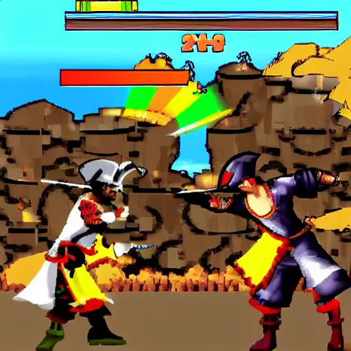 Prompt: Pirate Arcade Fighter Game For PSP.