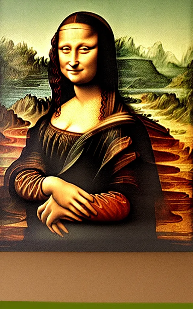 Prompt: the mona lisa as a black woman