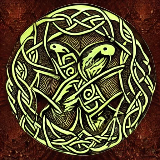 Prompt: Monster, celtic art style