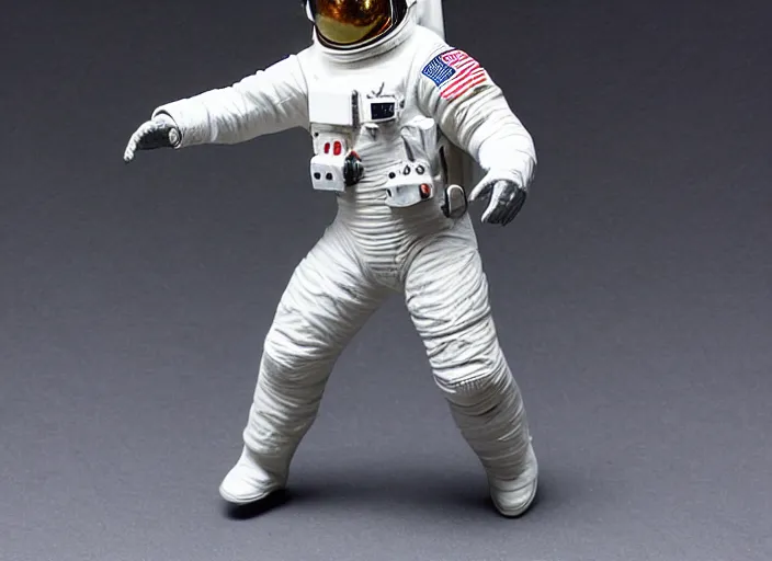 Image similar to Image on the store website, eBay, Full body, 80mm resin figure of a detailed astronaut, Environmental light from the front