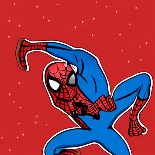 Image similar to spider-man on the moon