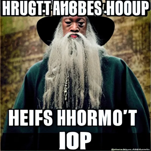 Image similar to ghetto hip - hop dumbledore